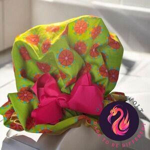 Funky Shower Cap, Satin-Lined, Water-Resistant, Adjustable